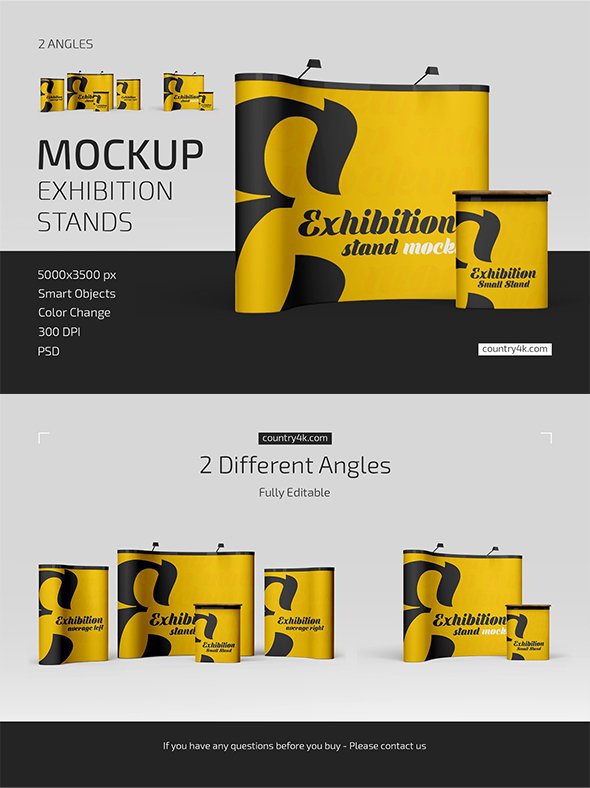 CreativeMarket - Exhibition Stands Mockup Set - 5239086