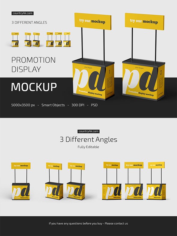 CreativeMarket - Promotion Display Mockup Set - 5368263