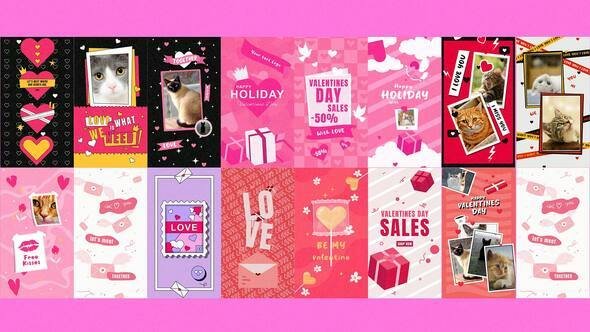 VideoHive - Valentine Day Stories Package - 50327573