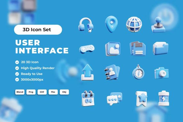 User Interface 3D Icon - PK9CSCD