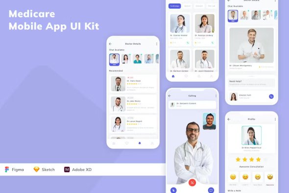 Medicare Mobile App UI Kit - LX6G5V7