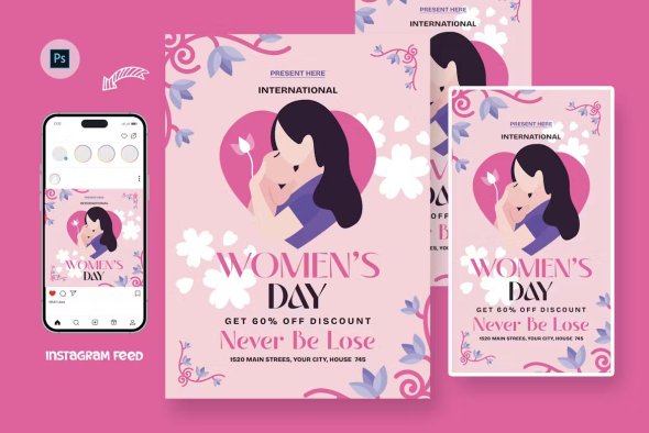 Womens Day Flyer Design Template - R847G75