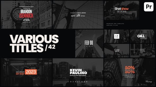 VideoHive - Various Titles 42 - 50428534