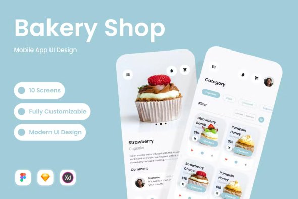 OvenJoy - Bakery Shop Mobile App - UW23AVM
