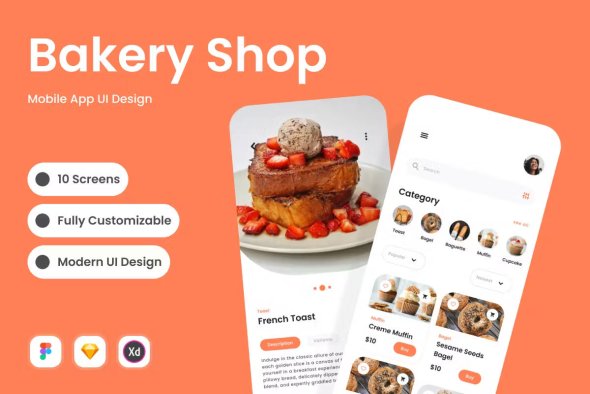 Artisan Crust - Bakery Shop Mobile App - E5XXF2S