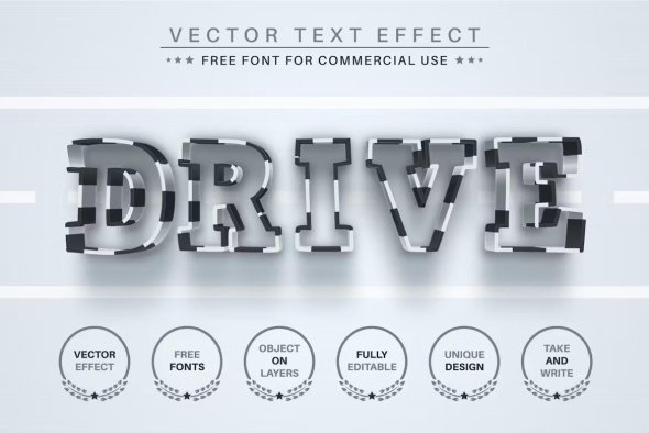 CreativeMarket - Drive - Editable Text Effect - 6583876
