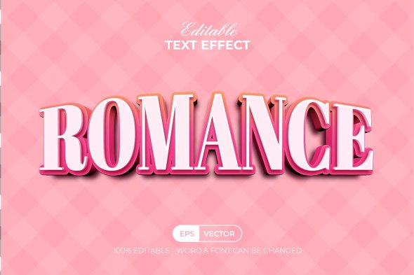 CreativeMarket - Romance Pink Text Effect Style - 91997628
