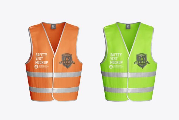 Work Safety Vest Mockup - 7AHHVZY