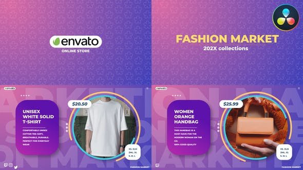 VideoHive - Fashion Market for DaVinci Resolve - 50465554