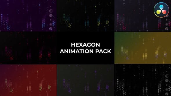 VideoHive - Hexagon Animation Pack for DaVinci Resolve - 50484070