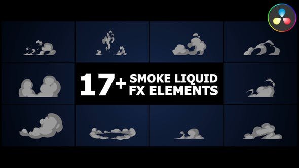 VideoHive - Smoke Liquid Style Elements | DaVinci Resolve - 50524249