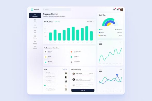 Vector - Finance Dashboard UI Kit - 6LM3ZBY