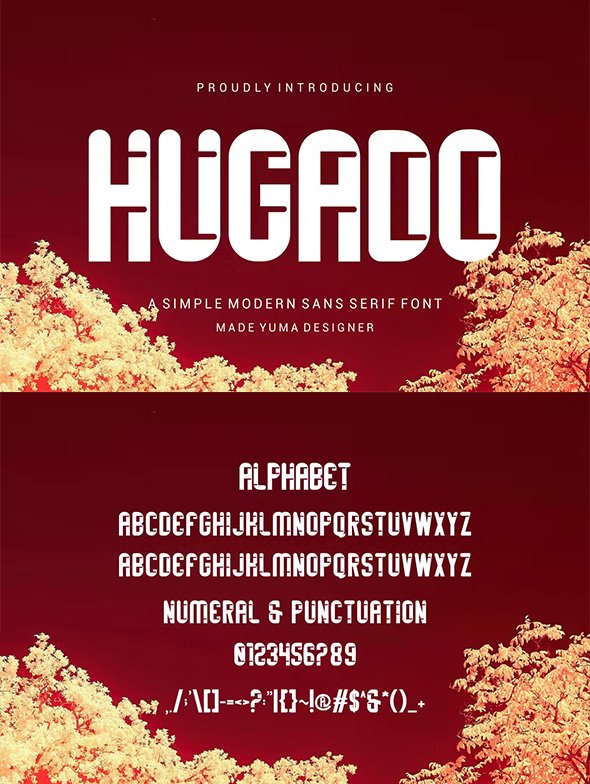 Hugado Font - B5J9TDN