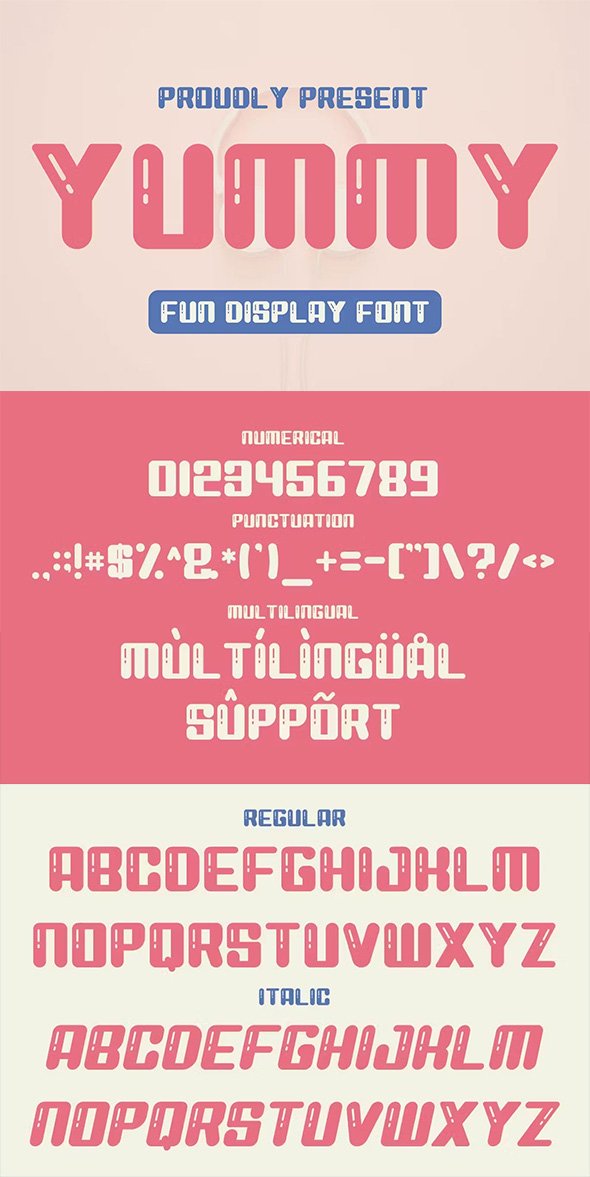 Yummy Fun Typeface - 556GMU5