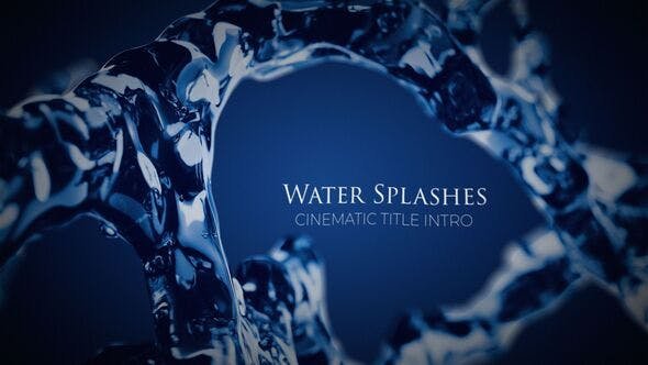 VideoHive - Water Splashes Cinematic Intro - 50715112