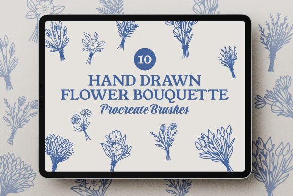 Flower Bouquette|Procreate Brush - JJ6KYQR