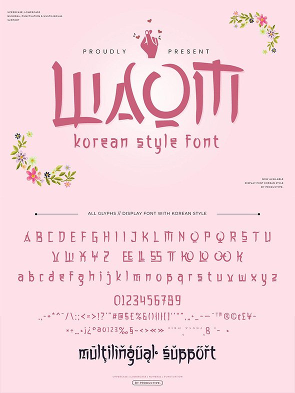 CreativeMarket - Waom - Korean Style Font - 92044869