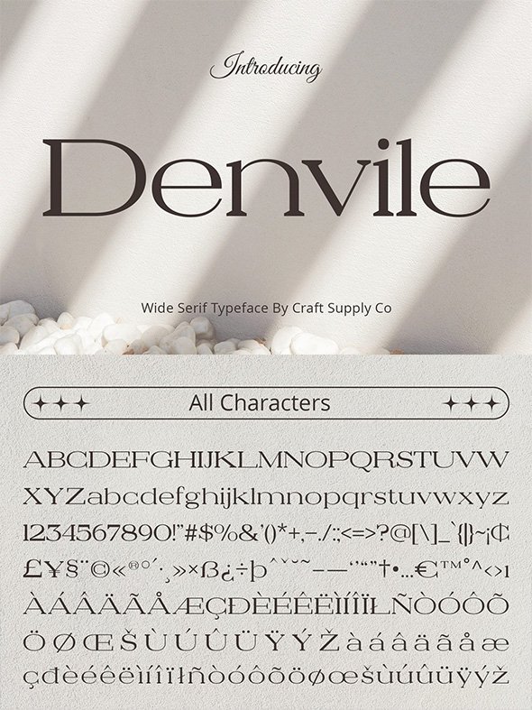 CreativeMarket - Denvile – Wide Serif - 92039163