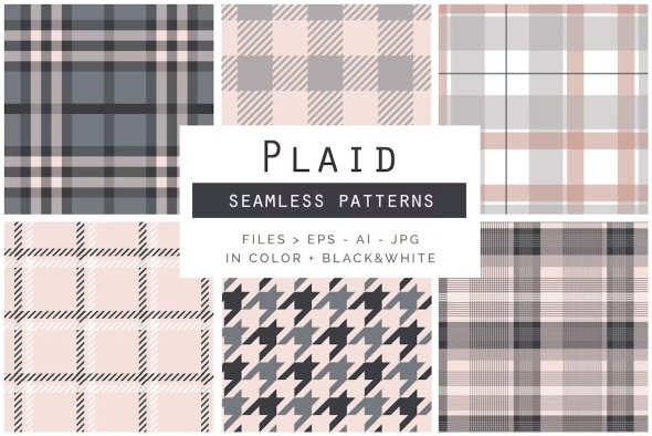 Plaid Seamless Patterns