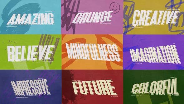 VideoHive - Grunge Titles Pack - 50836530