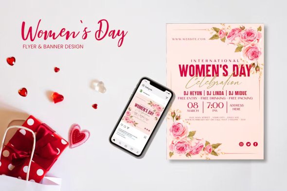 Women's Day Template Flyer - M24T3KW