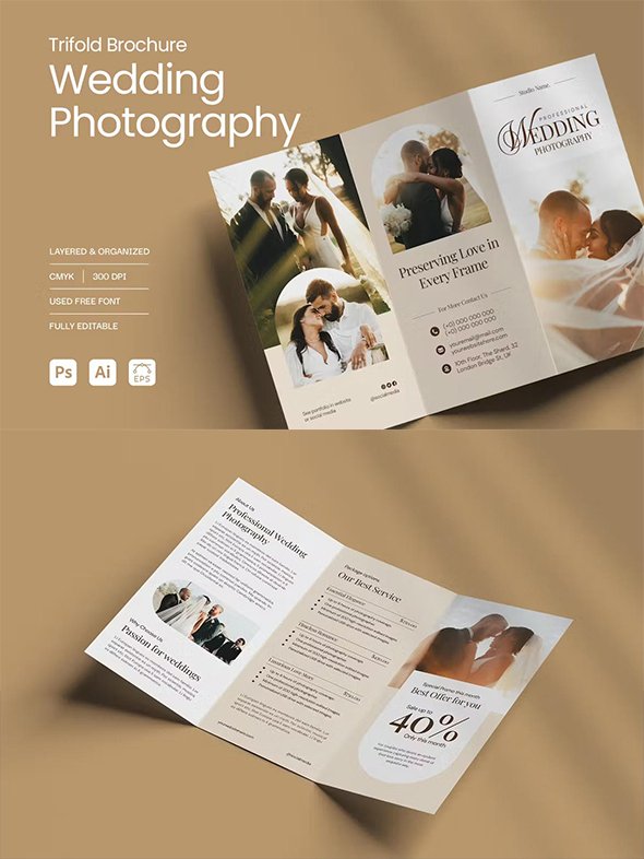 Wedding Photographer Brochure Templates - JMFS3E9