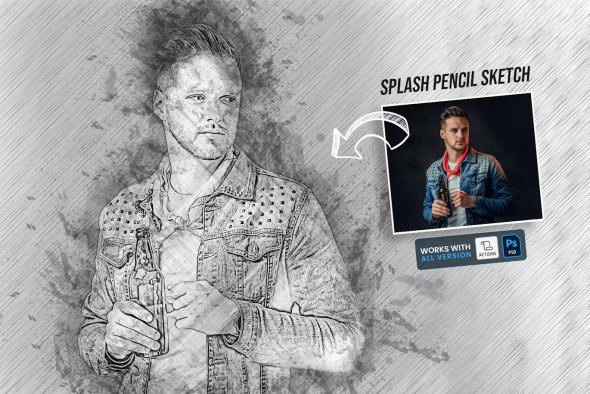 Splash Pencil Sketch - MXKW7DP 1709751698_splash-pencil-sketch-mxkw7dp