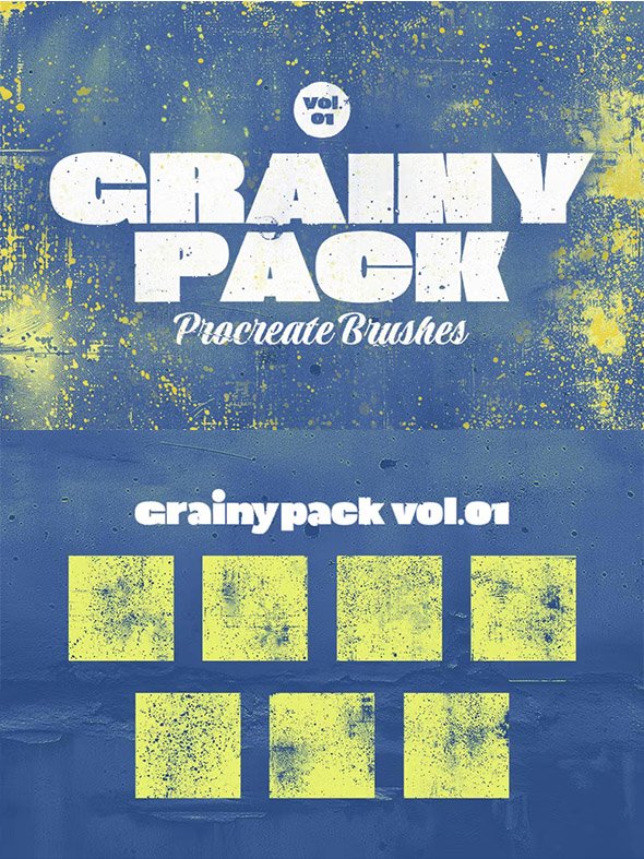 Grainypack 01|Procreate Brush - MZAA5Y7