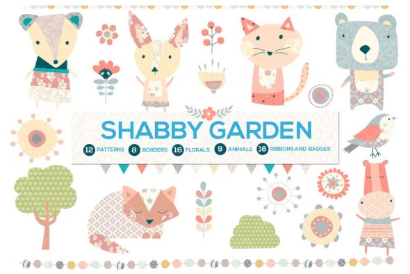 Shabby Chic Garden Bundle - 8REDHY