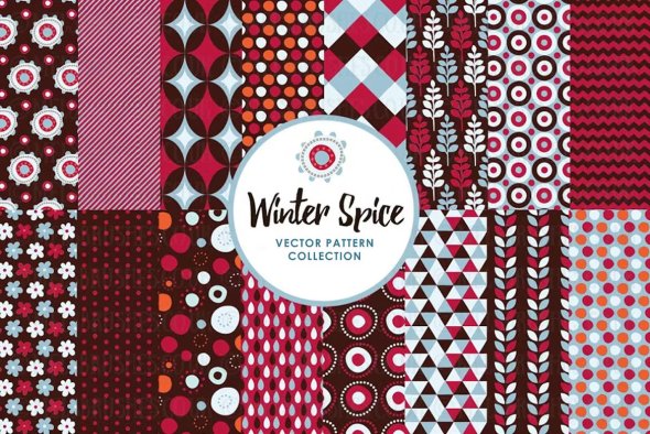 Winter Festive Spice Patterns - DLFRNEM