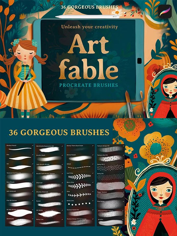 CreativeMarket - ArtFable Procreate Collection - 12784825