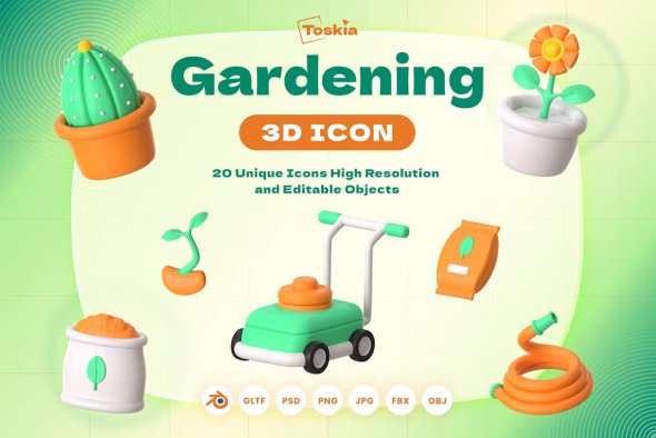 Gardening 3D Icon - EYHL2LD