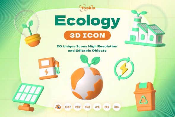 Ecology 3D Icon - 6NMLMAX