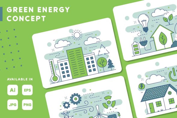 Green Energy Concept Illustration - 9D2HZA2