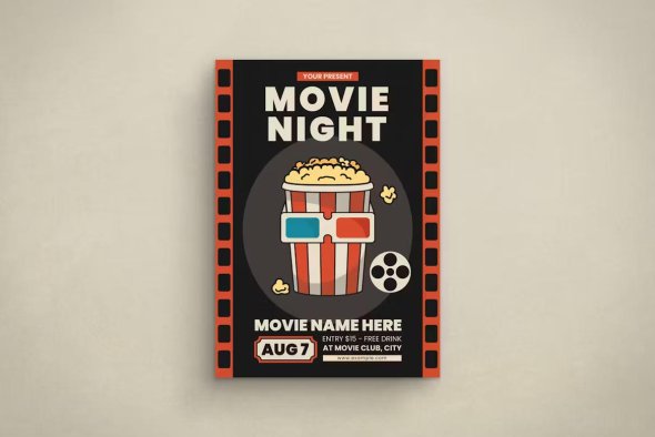 Movie Night Flyer - DV27BBH