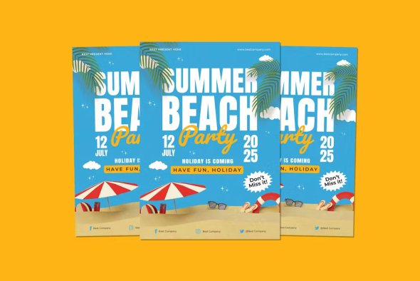 Summer Beach Party Flyer - H8SVAX2