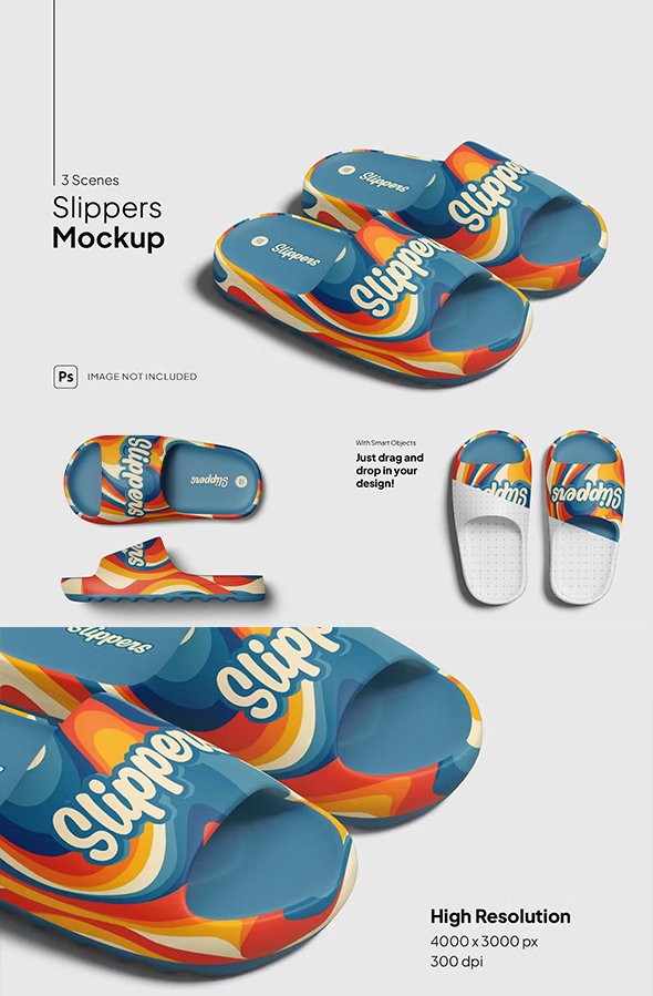 Slippers Mockup - SGEZ5D4