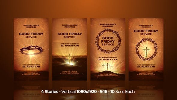 VideoHive - Easter Worship Good Friday Instagram Stories - 51375180