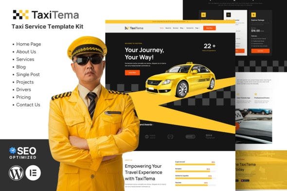 ThemeForest - Taxitema v1.0.0 - Taxi Drivers Business Template Kit - 50923125