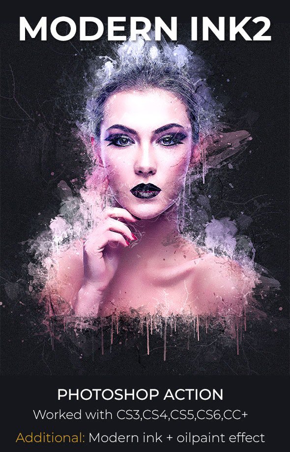 GraphicRiver - Modern Ink2 Photoshop Action -21208822