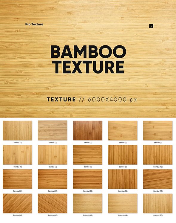 CreativeMarket - 20 Bamboo Textures HQ - 12735194