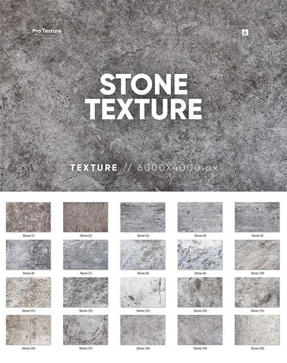 CreativeMarket - 20 Stone Texture HQ - 12735587