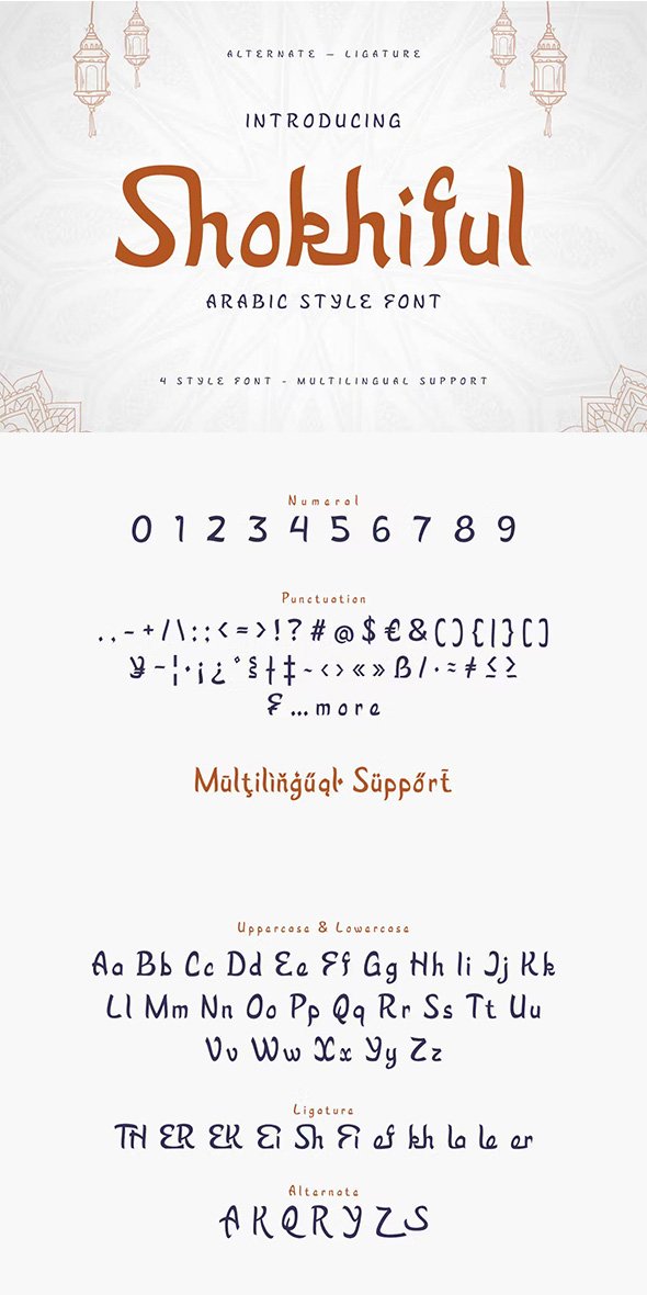 Shokhiful - Arabic Style Font