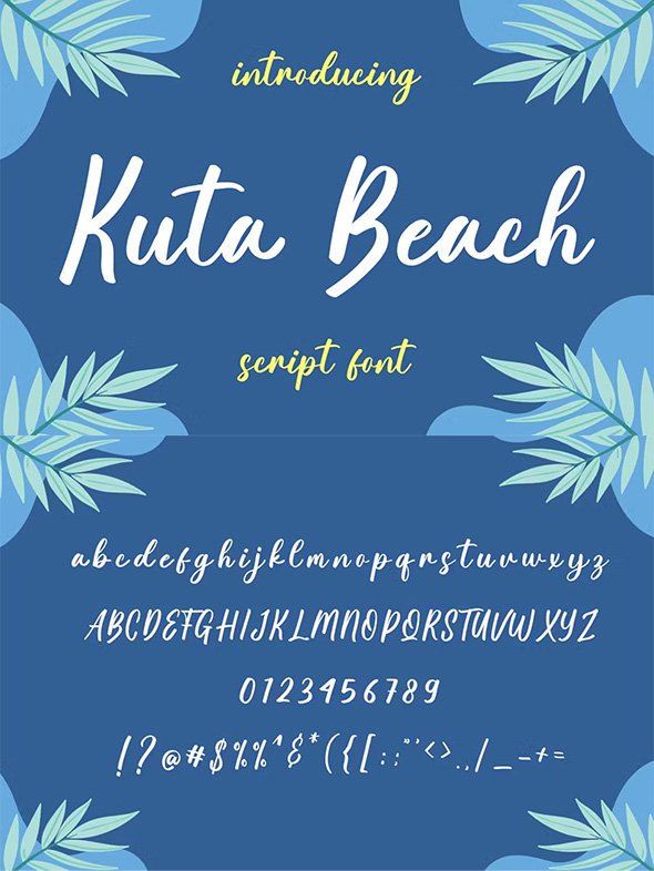 Kuta Beach - Summer Font