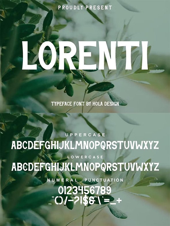 Lorenti - Typeface Font