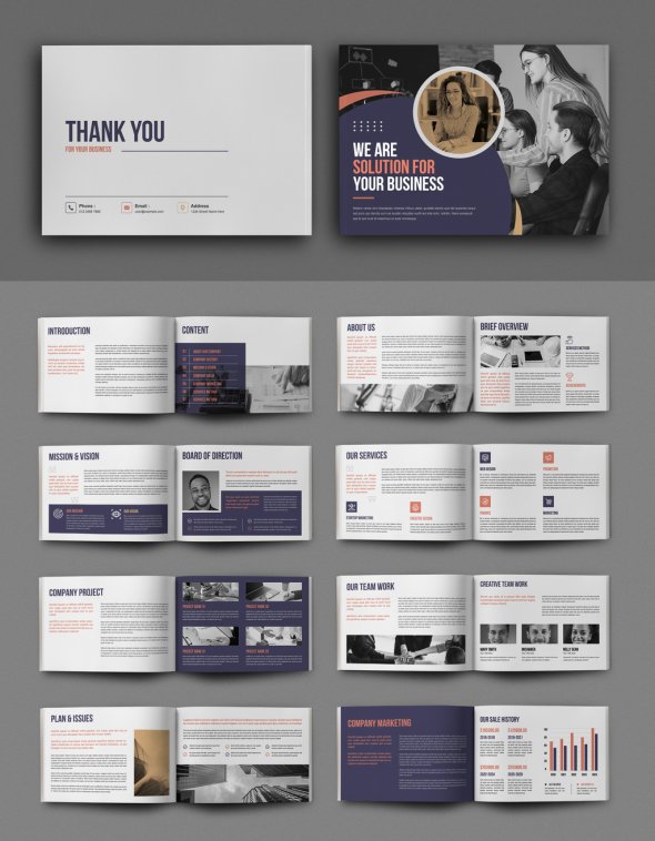 AdobeStock - Business Brochure Layout - 723806276