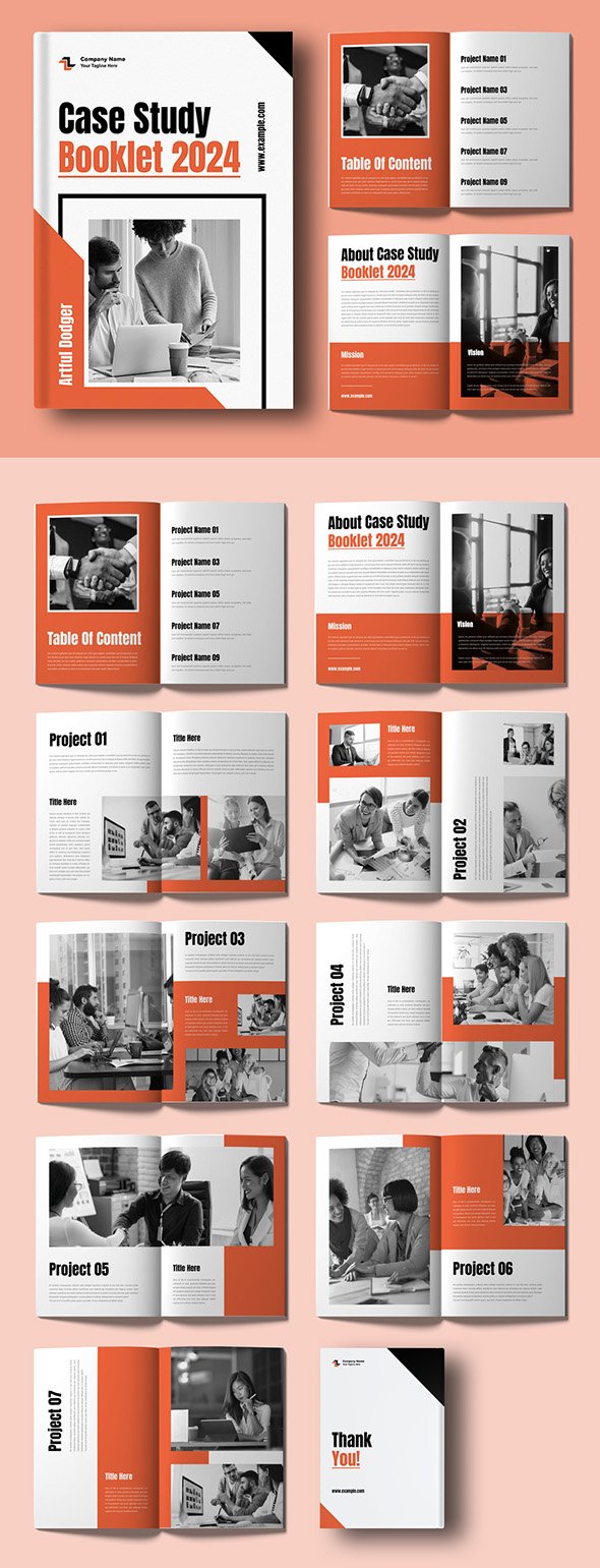 AdobeStock  - Case Study Booklet Layout - 723806327