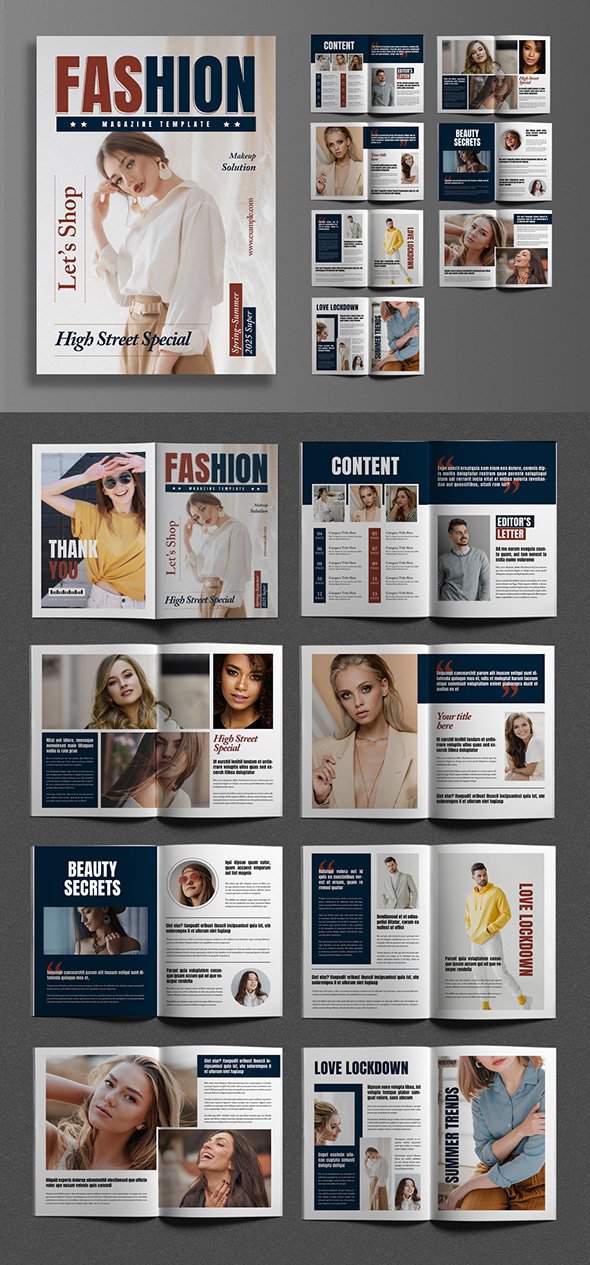AdobeStock - Fashion Magazine Template - 722994883