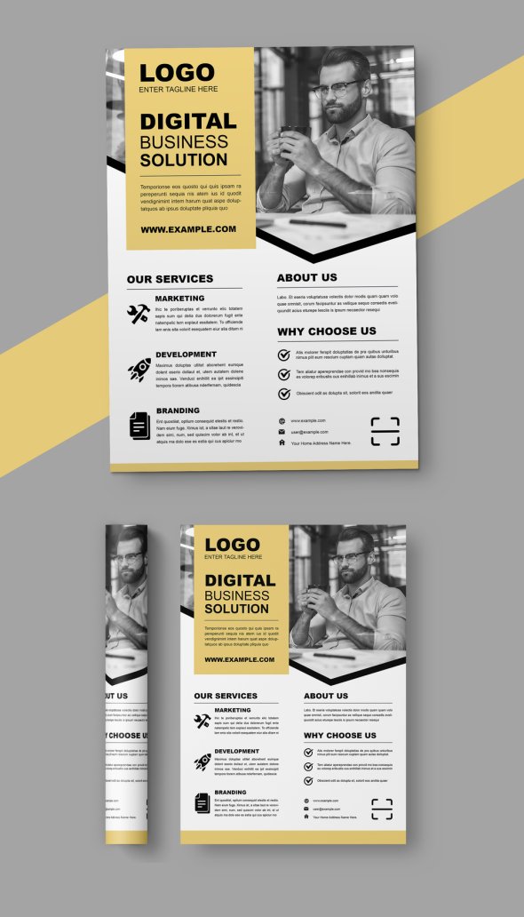 AdobeStock - Business Flyer Design Template - 721820130