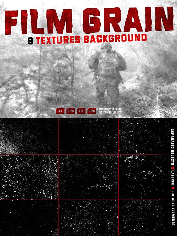 CreativeMarket - Film Grain Textures - 6866453